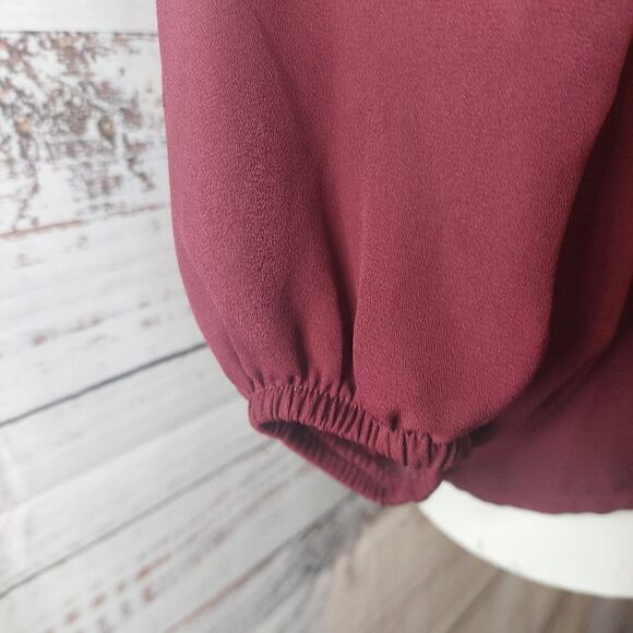 Pleione Women's Blouse in Burgundy - Picture 4 of 6